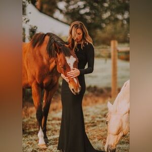 Missguided Open Back Gown